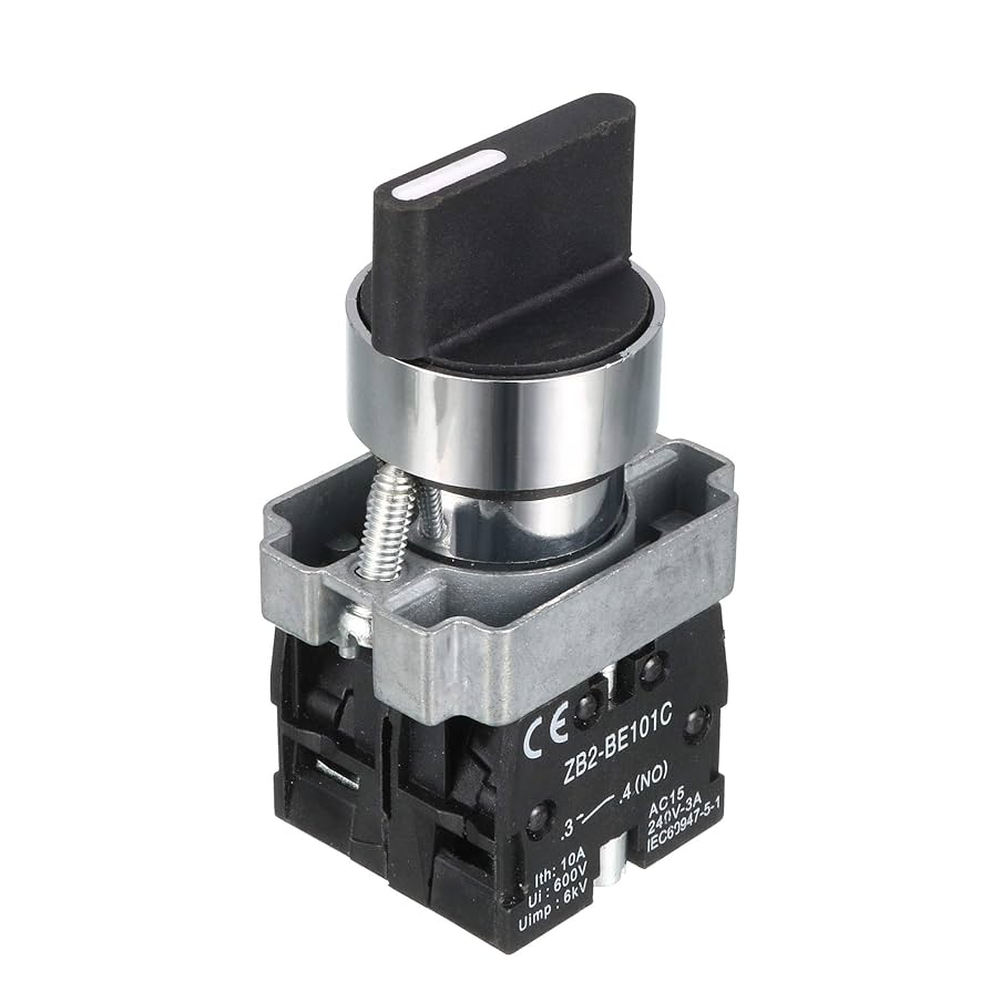 Amazon.com: uxcell Panel Mounting 3 Position Selector Black